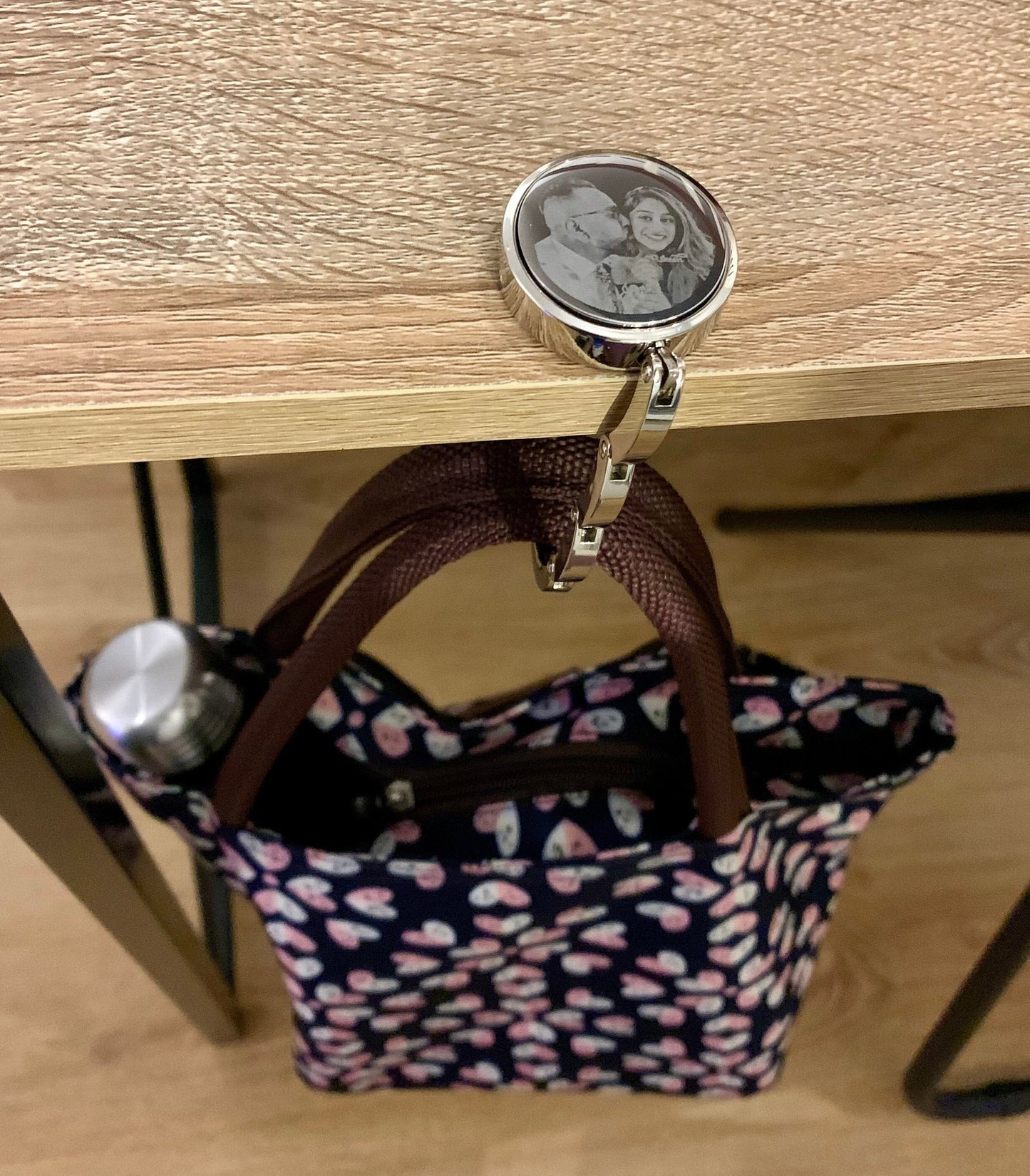 Photo Engraved Handbag Hook