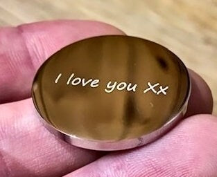 30mm Polished Rose Gold Coin