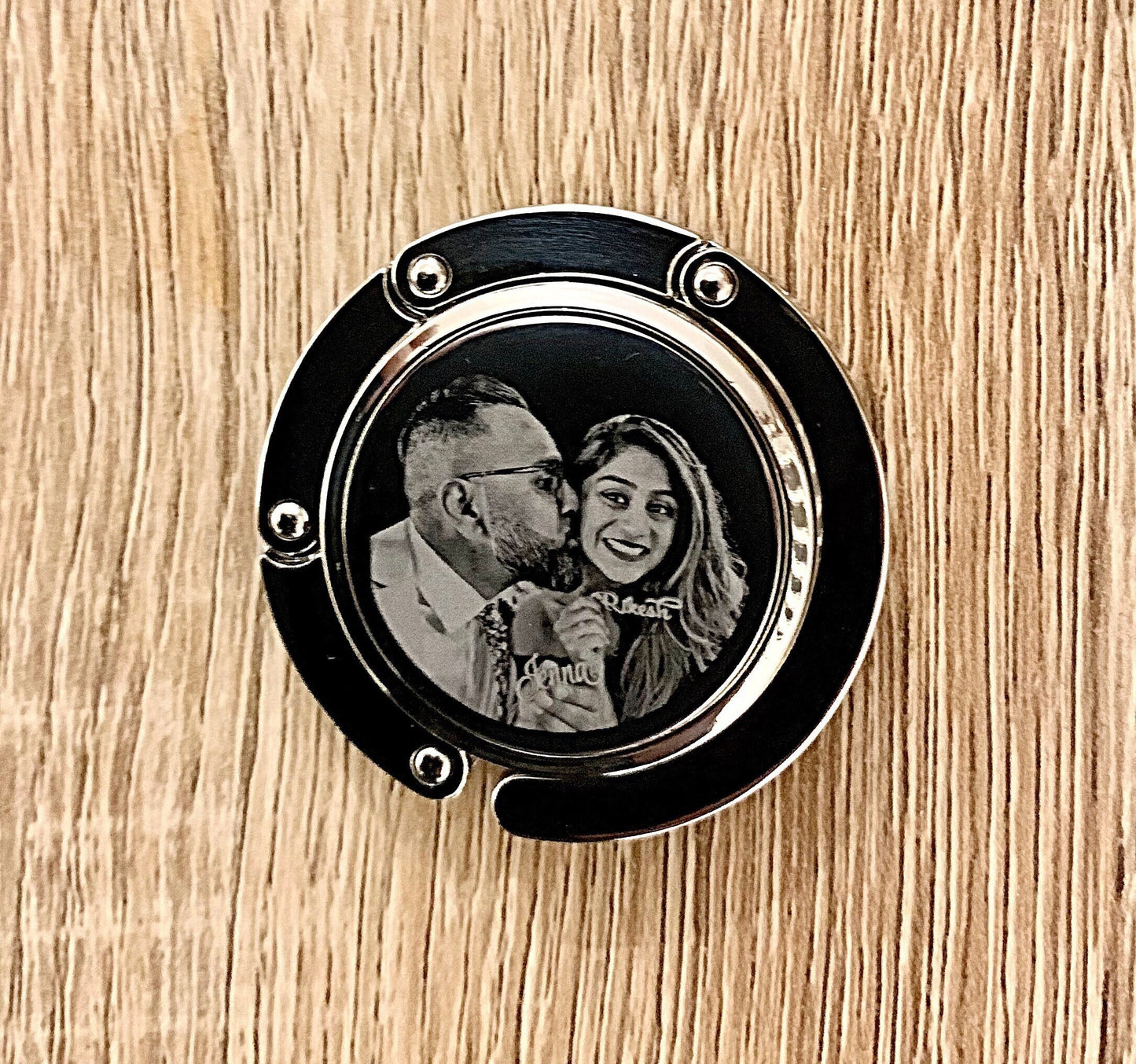 Photo Engraved Handbag Hook