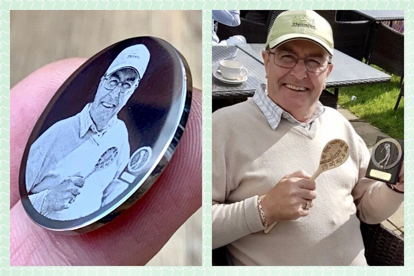 Photo Engraved Golf Ball Marker