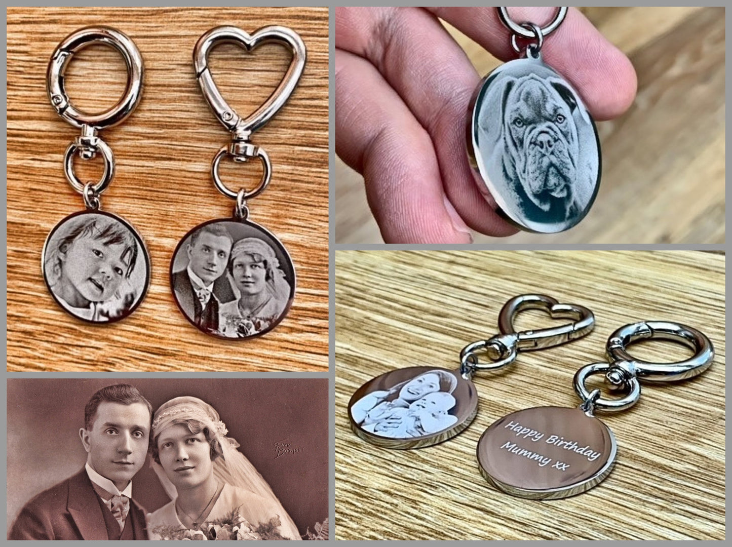 Photo Engraved Keyring