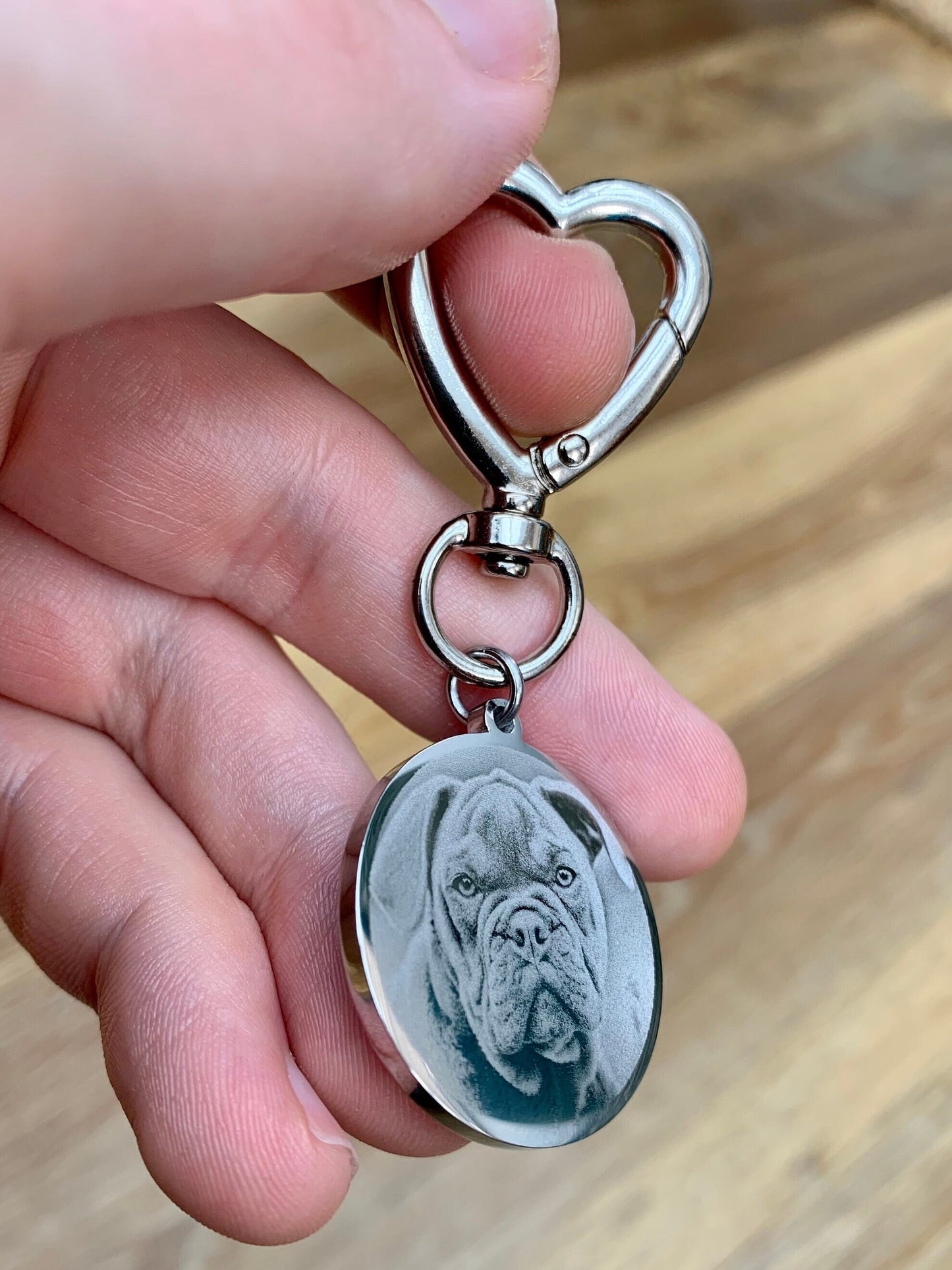 Photo Engraved Pet Keyring